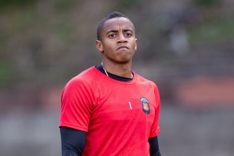 Wilker Fariñez durante el entrenamiento de pretemporada del Caracas