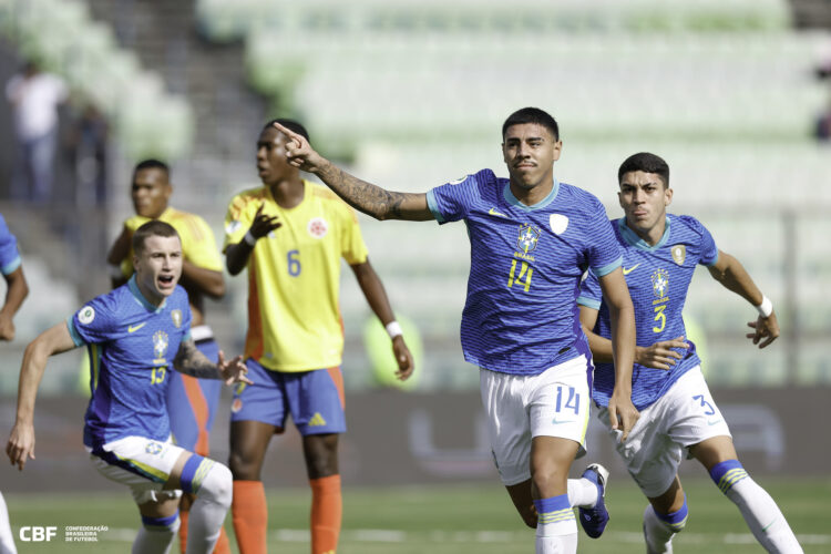 Brasil vence a Colombia y sigue con su pleno de victorias en el Sudamericano U-20