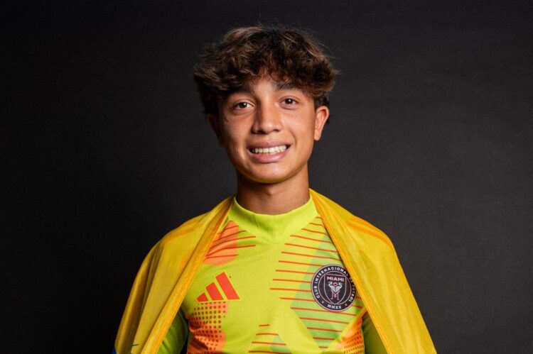 ¡Exclusivo! Julio Zabaleta, portero de 13 años, se formó en Venezuela y ahora entrena en el Inter de Miami