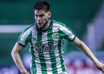 Wilker Ángel resistió, pero no evitó la derrota del Juventude ante São Paulo en el Brasileirao